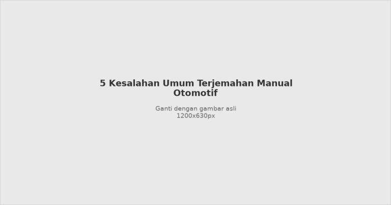 Illustration of common automotive manual translation mistakes