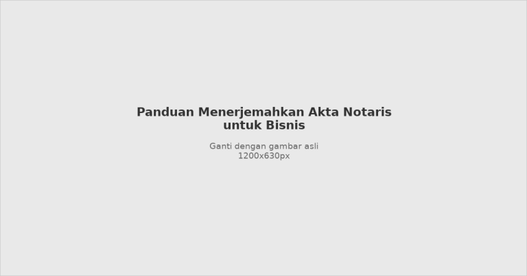 Illustration of certified notarial deed translation services for business