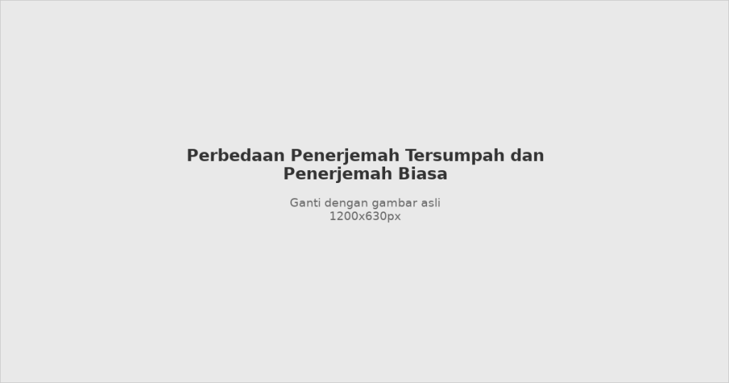 Comparison of certified translators and regular translators in Indonesia